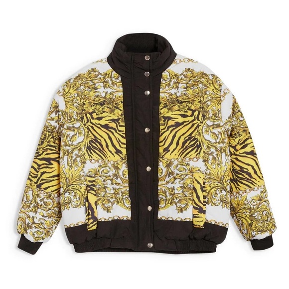 TOPSHOP ⚜️ Zebra Chain Puff Jacket - Picture 2 of 12